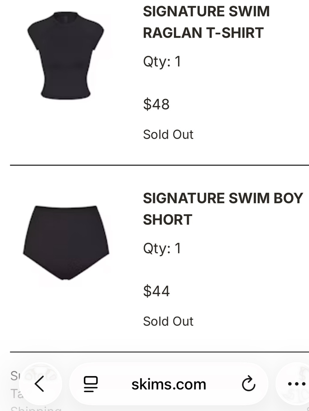 Skims Signature Swim Boy Short (XL)